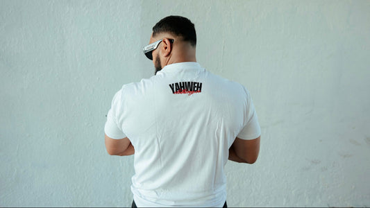 Yahweh White fitted T-shirt
